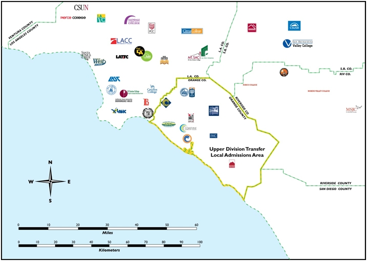Upper Division Transfer Local Admissions Area