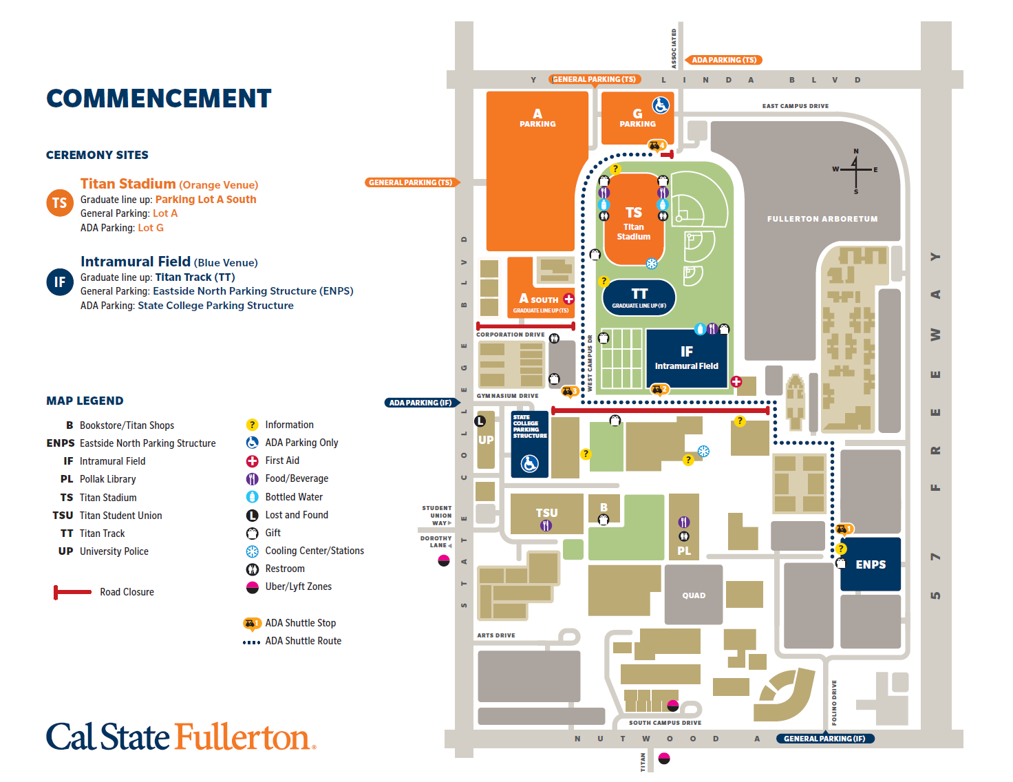2024 Commencement Map