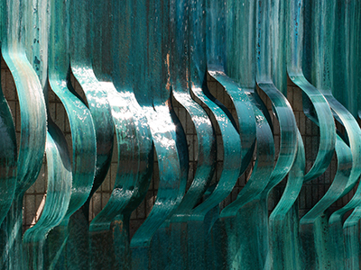 Ray Hein, Water Wall, 1970 (sculpture)