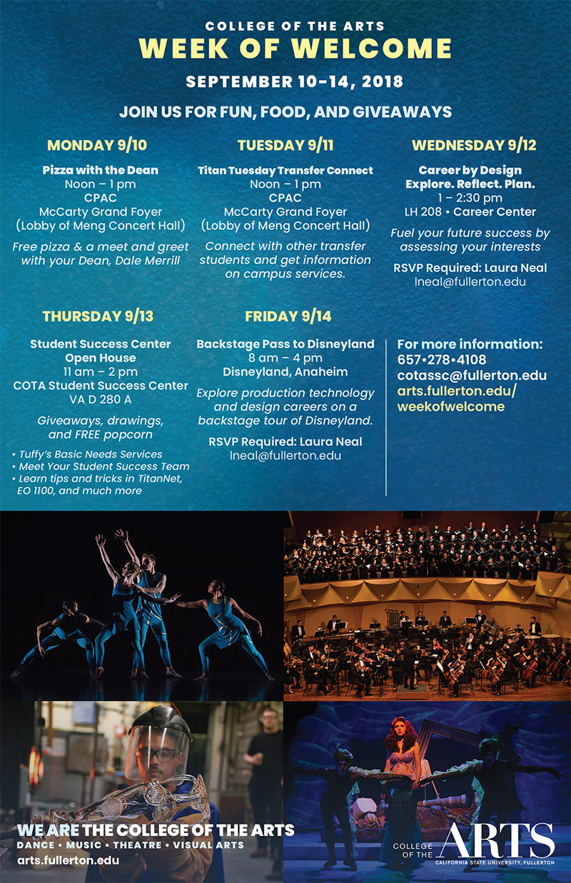 Week of Welcome poster