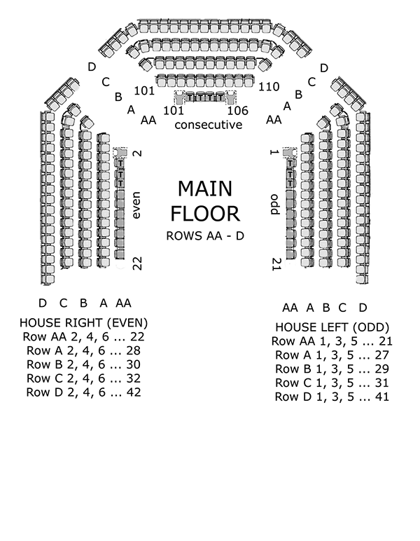 Plummer Auditorium Fullerton Seating Chart