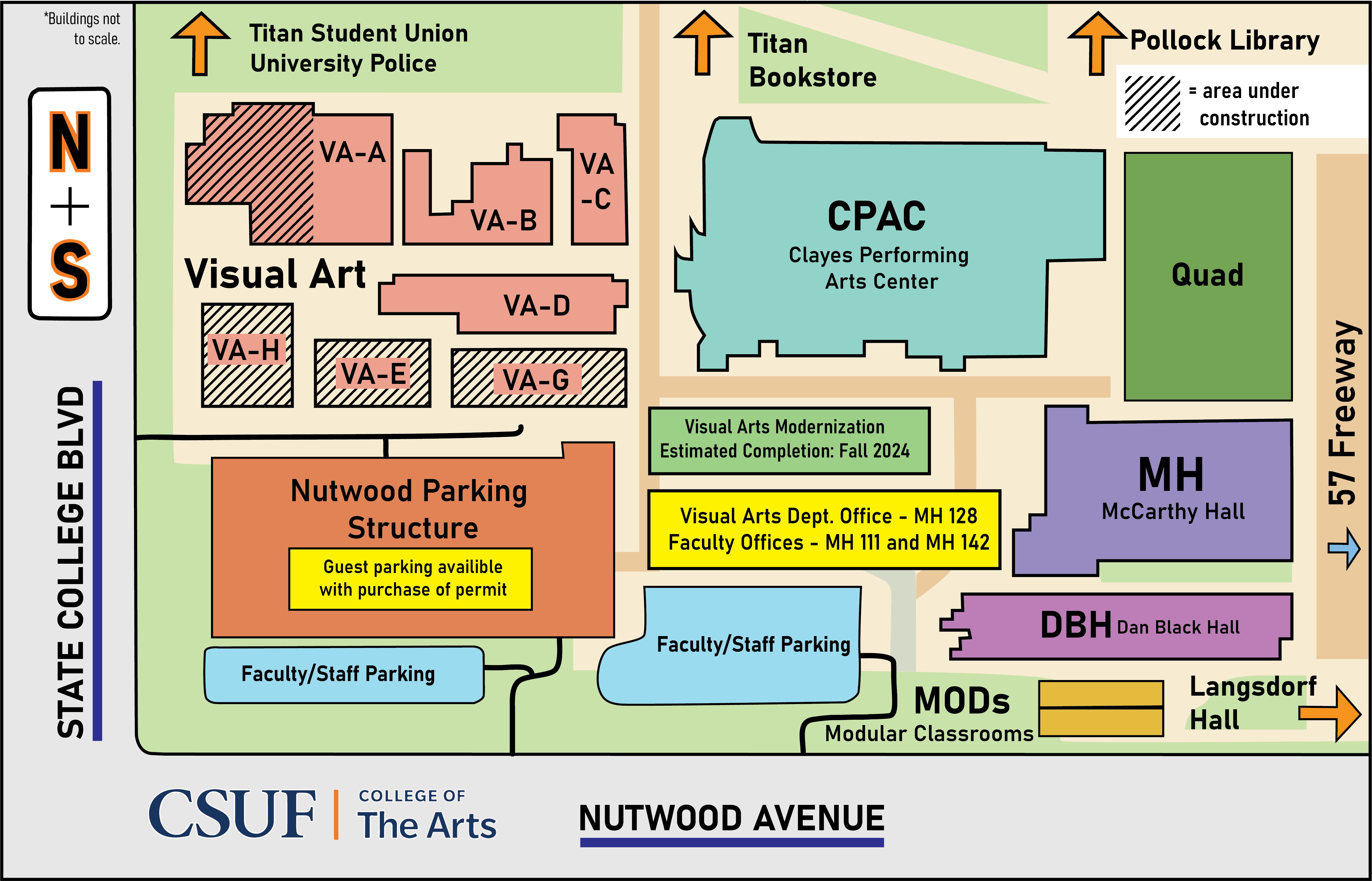 Visual Arts and campus locations