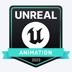 black badge reading 'UNREAL ANIMATION'