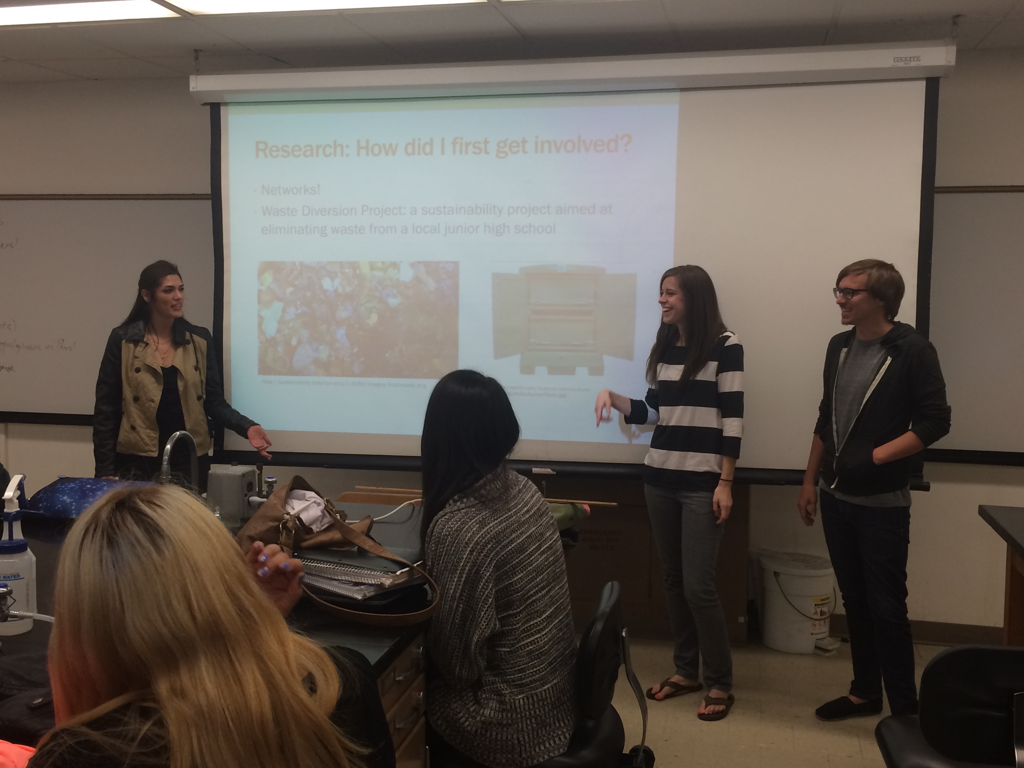 BURST scholars speak to Biology 172 students