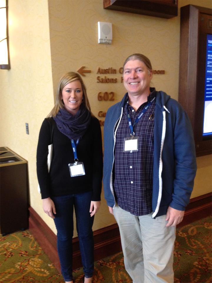 Student Velvet Park and Dr. Doug Eernisse at SICB