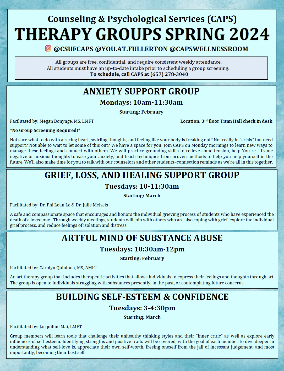 Therapy Group Flyer