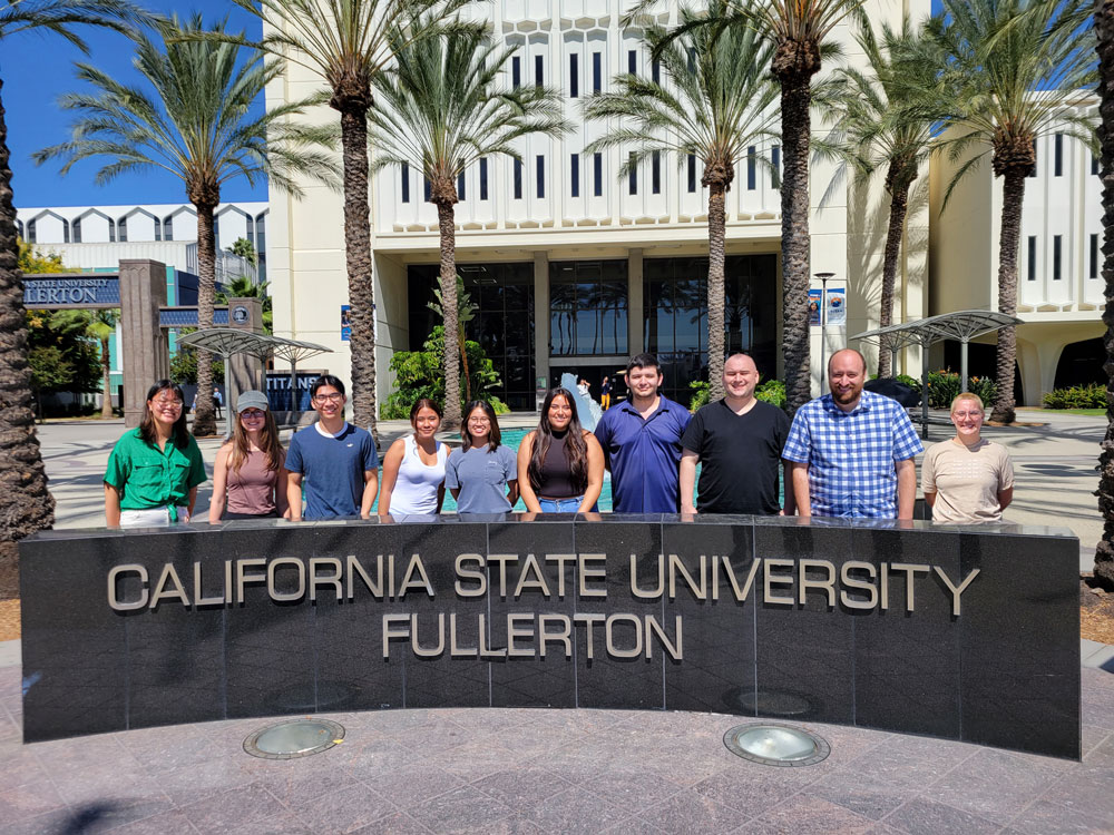 Current Graduate Students in front of CSUF
