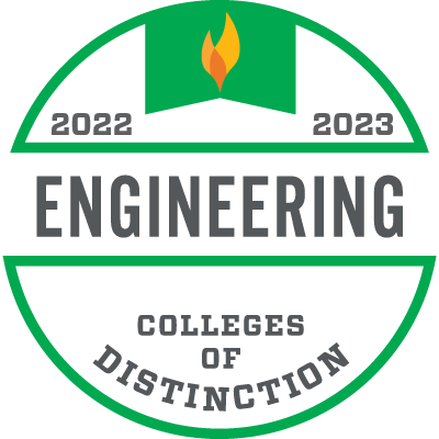 2022 - 2023  Colleges of Distinction: Engineering badge