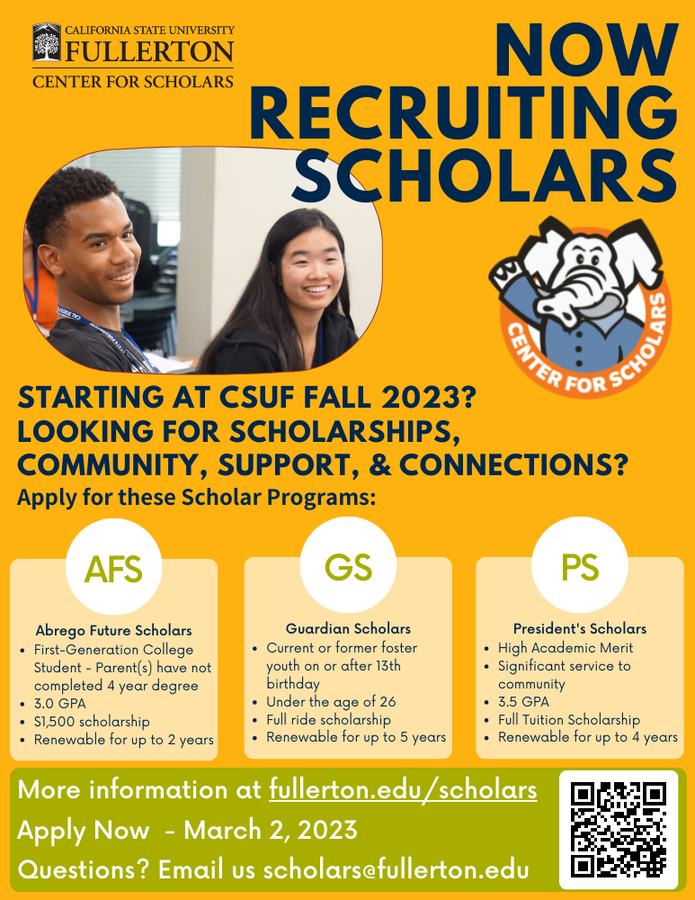 Scholars Flyer