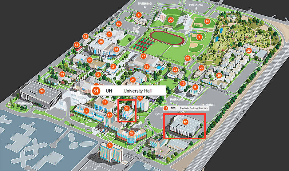 Campus Map. Read Instructions below.