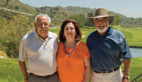 3 people on golf course