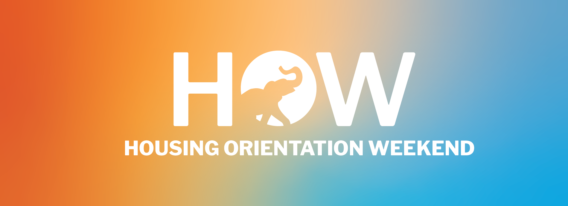 HOW: Housing Orientation Weekend Logo 