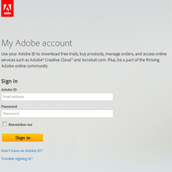 Create An Adobe ID