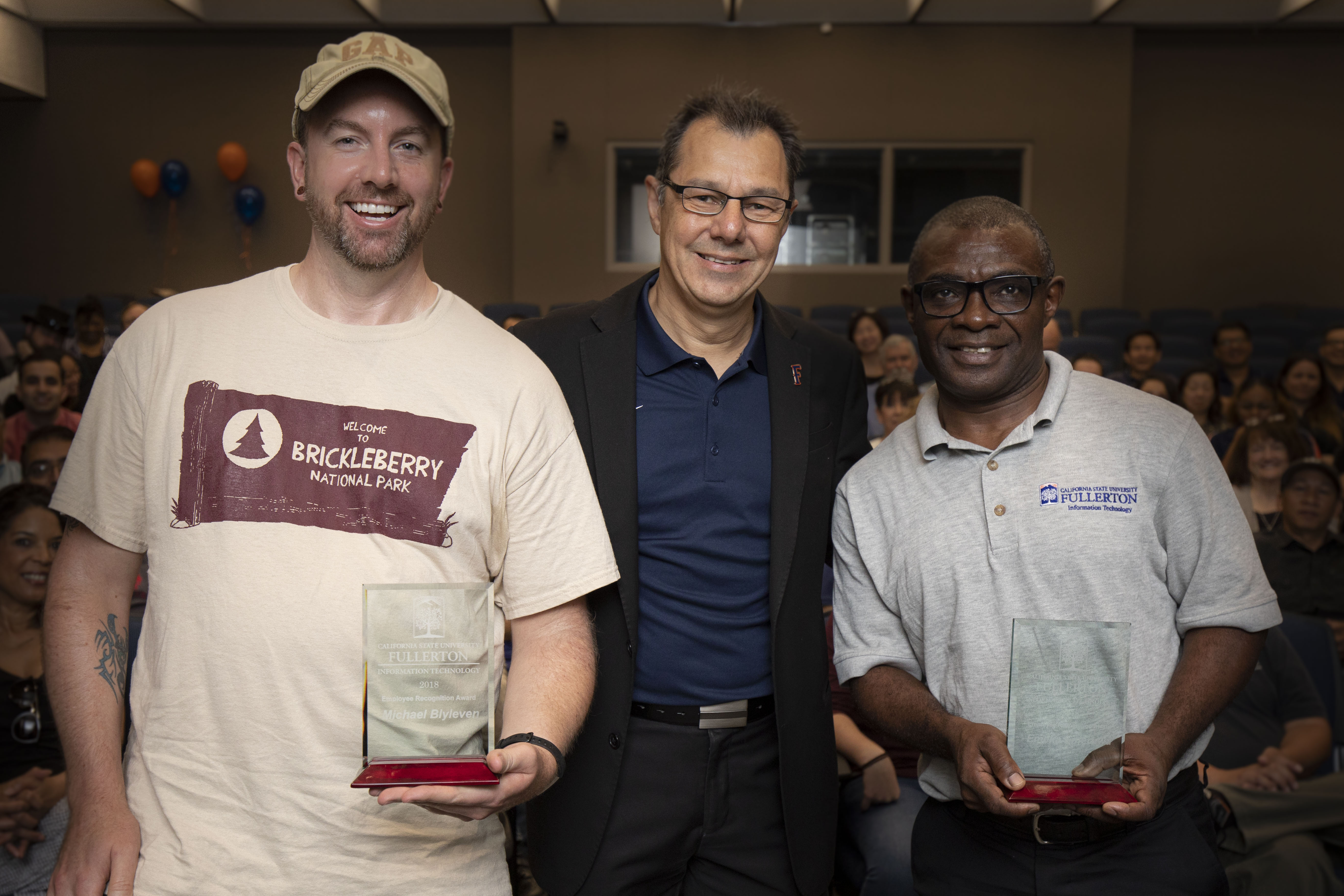 Mikey and Emeka with VP Dabirian