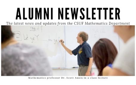 Math Department Alumni Newsletter Volume 3 Cover Photo