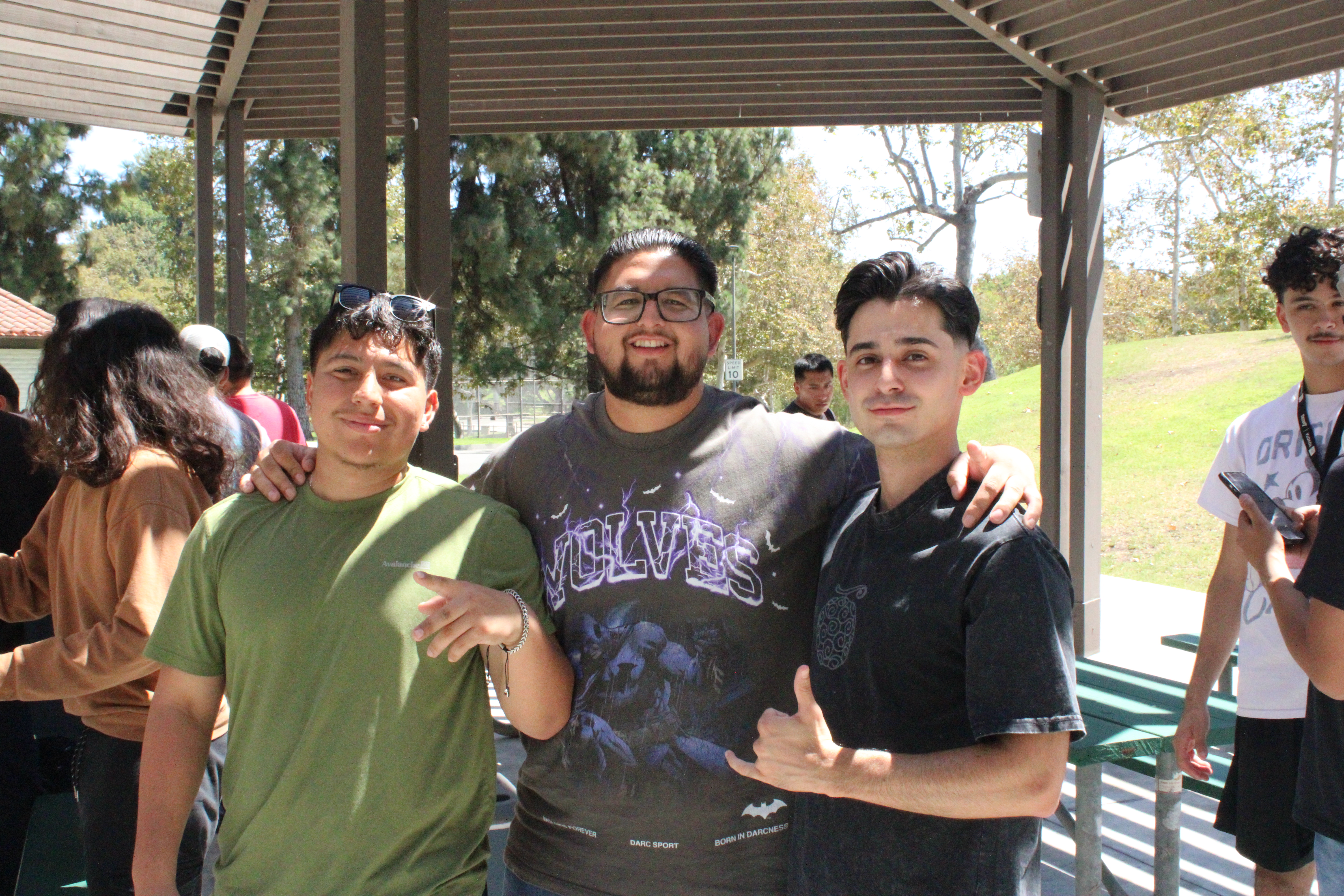 Three MSI students posing for camera