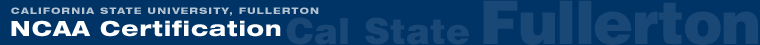 NCAA Athletics Certification