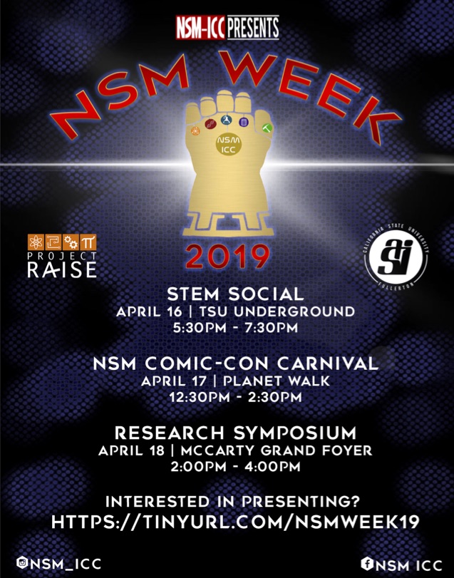 Flyer for NSM Week 2019