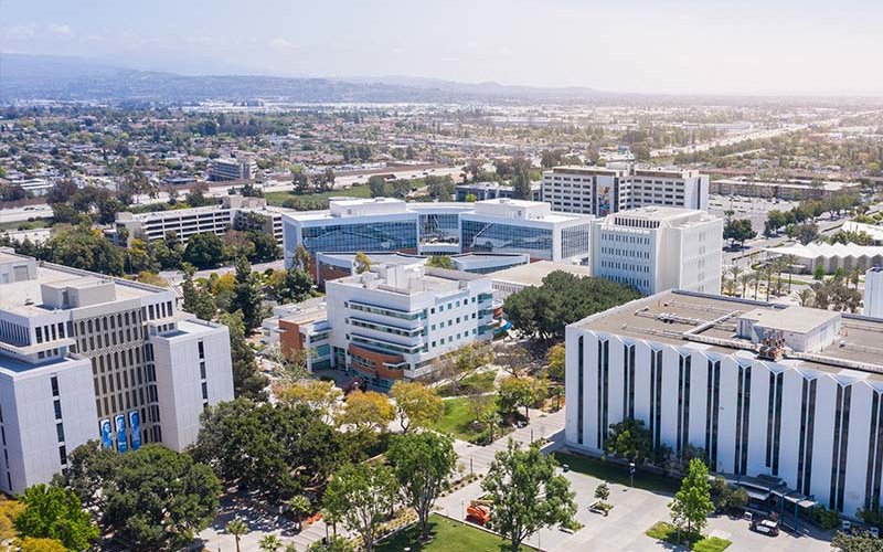 Campus aerial shot