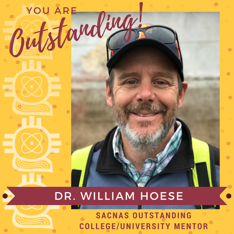 Dr. Hoese SACNAS Outstanding Faculty