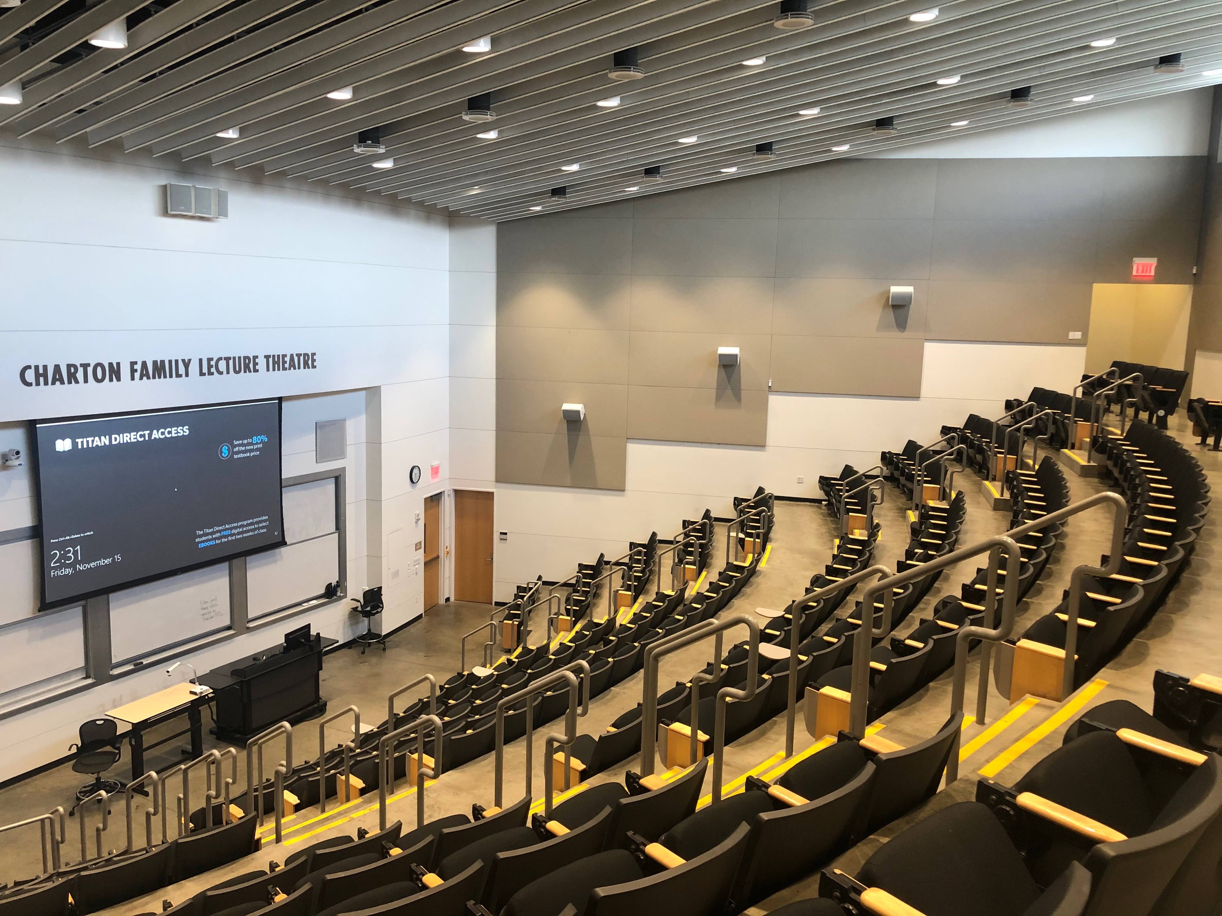 Charton Family Lecture Theatre Upgrades