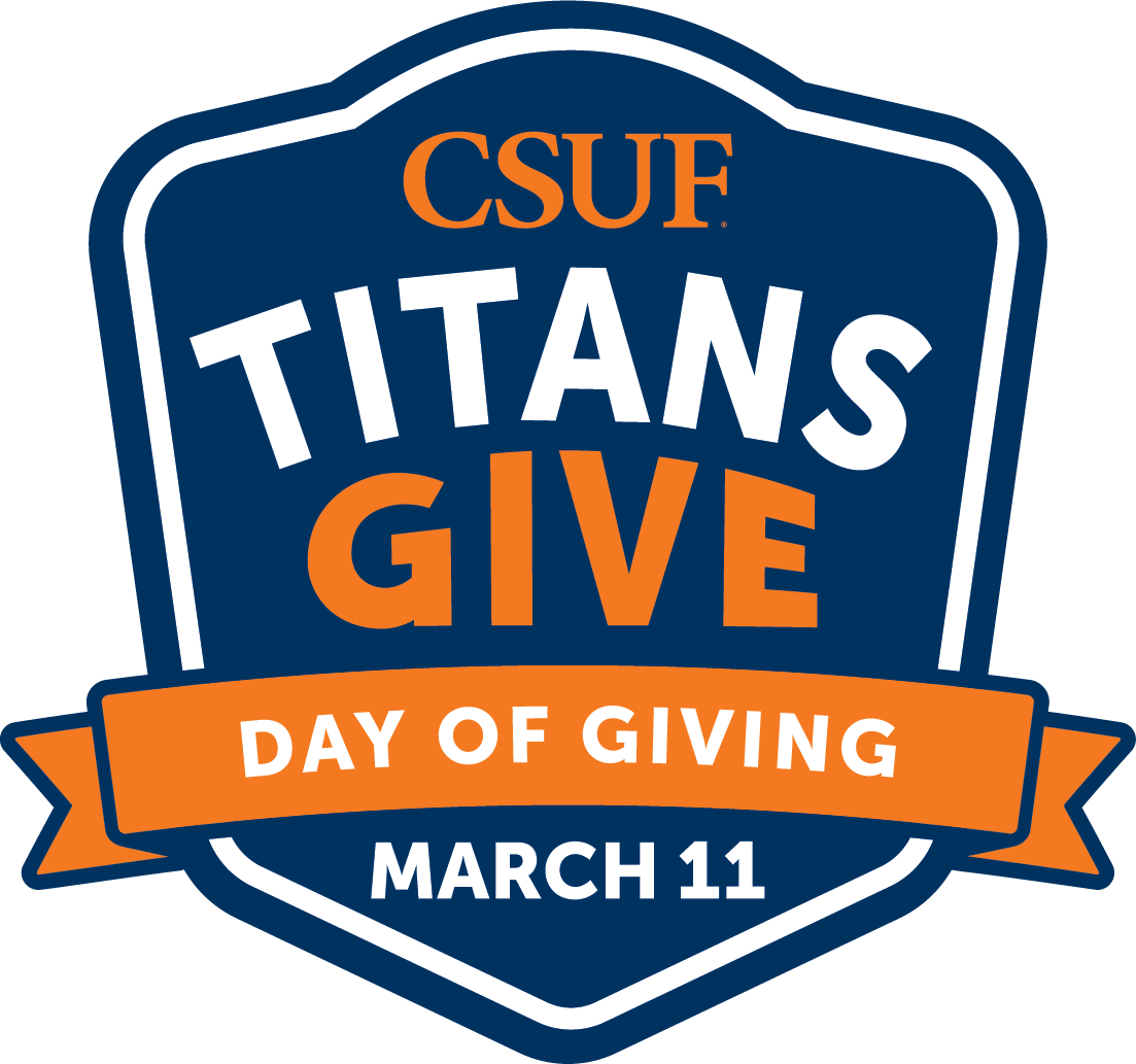 CSUF Titans Give day of giving logo