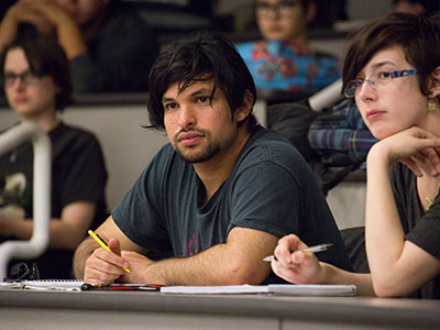 Students in a lecture hall