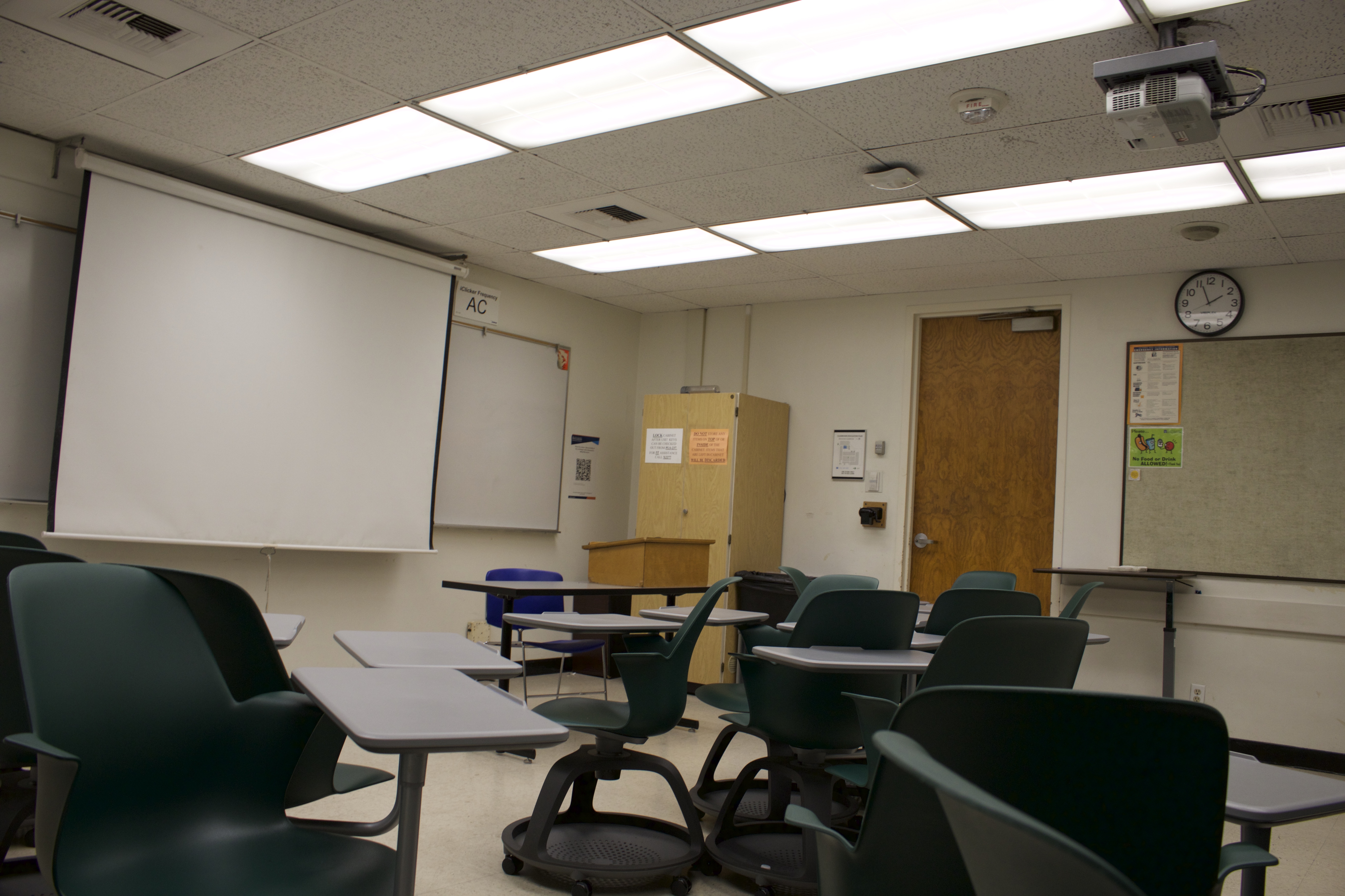 Education Classroom 124, before renovations