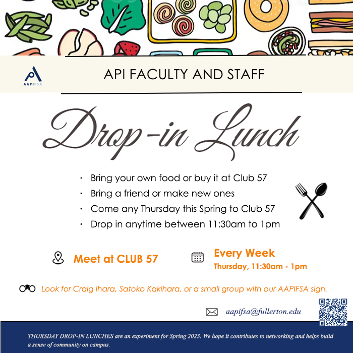 Drop in Lunch meets at Club 57 every week on Thursday from 11:30a.m. to 1p.m.