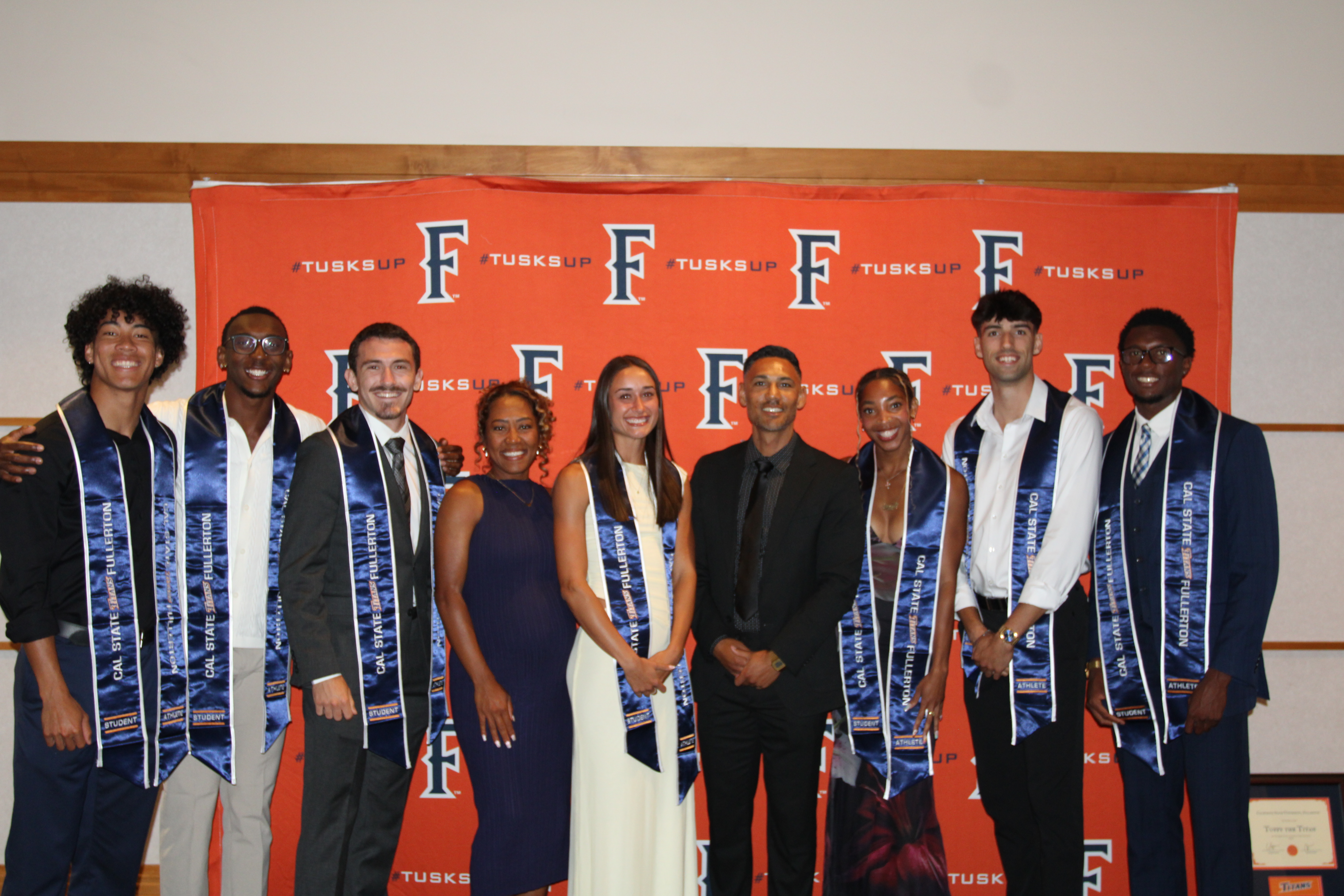 senior recognition photo of track