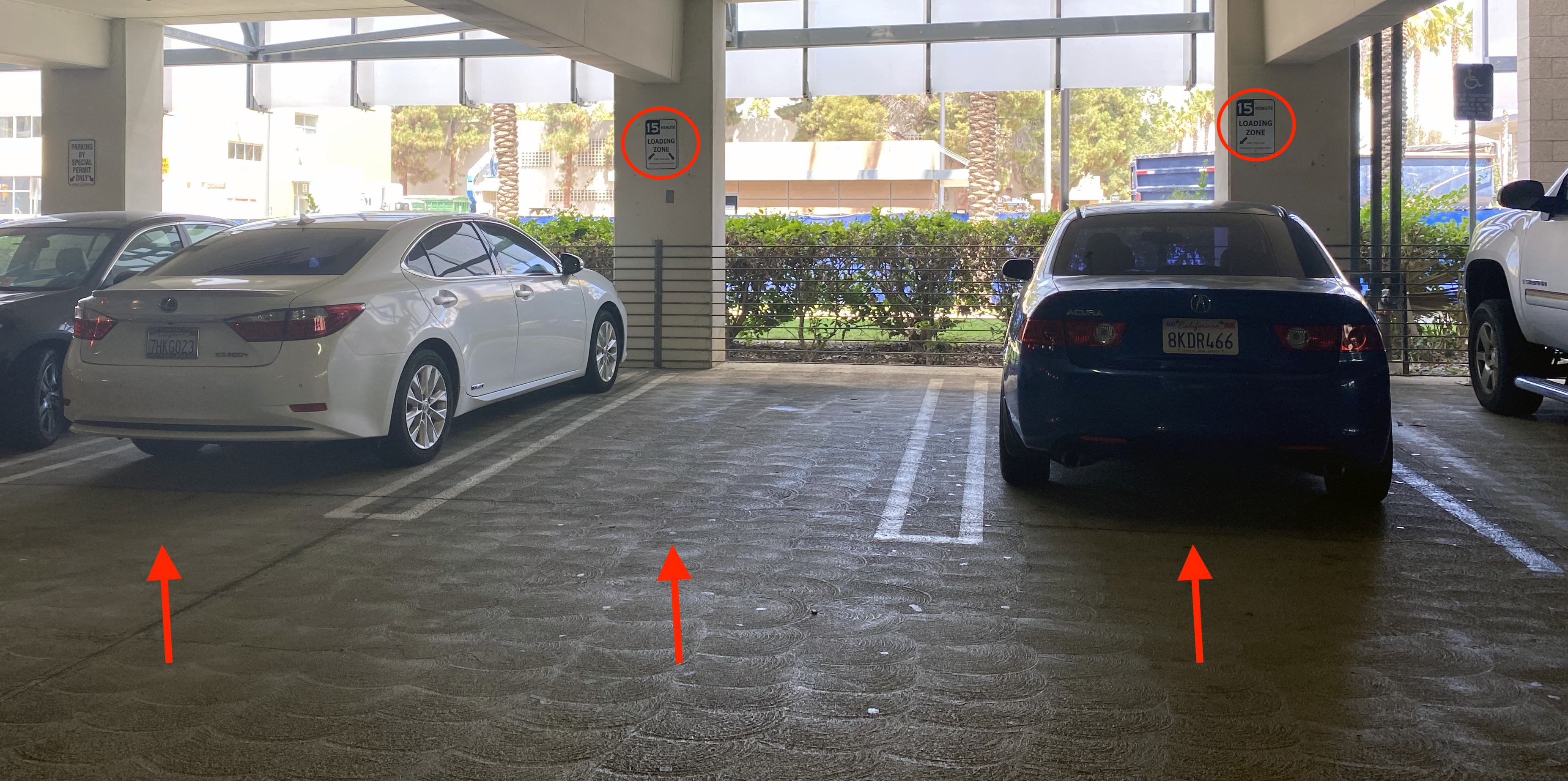 15 minute parking location