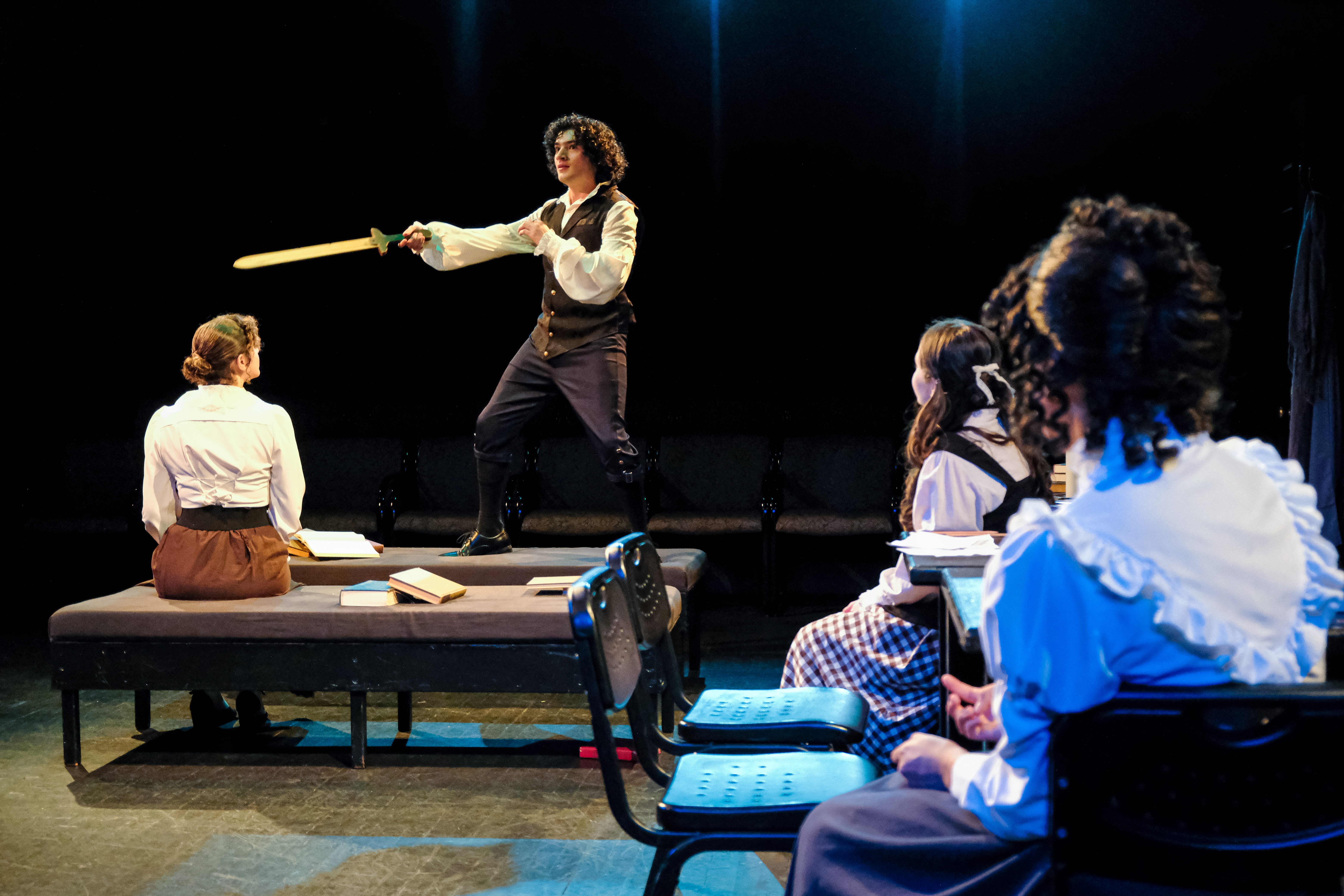 Actors on satage in the Arena Theatre.
