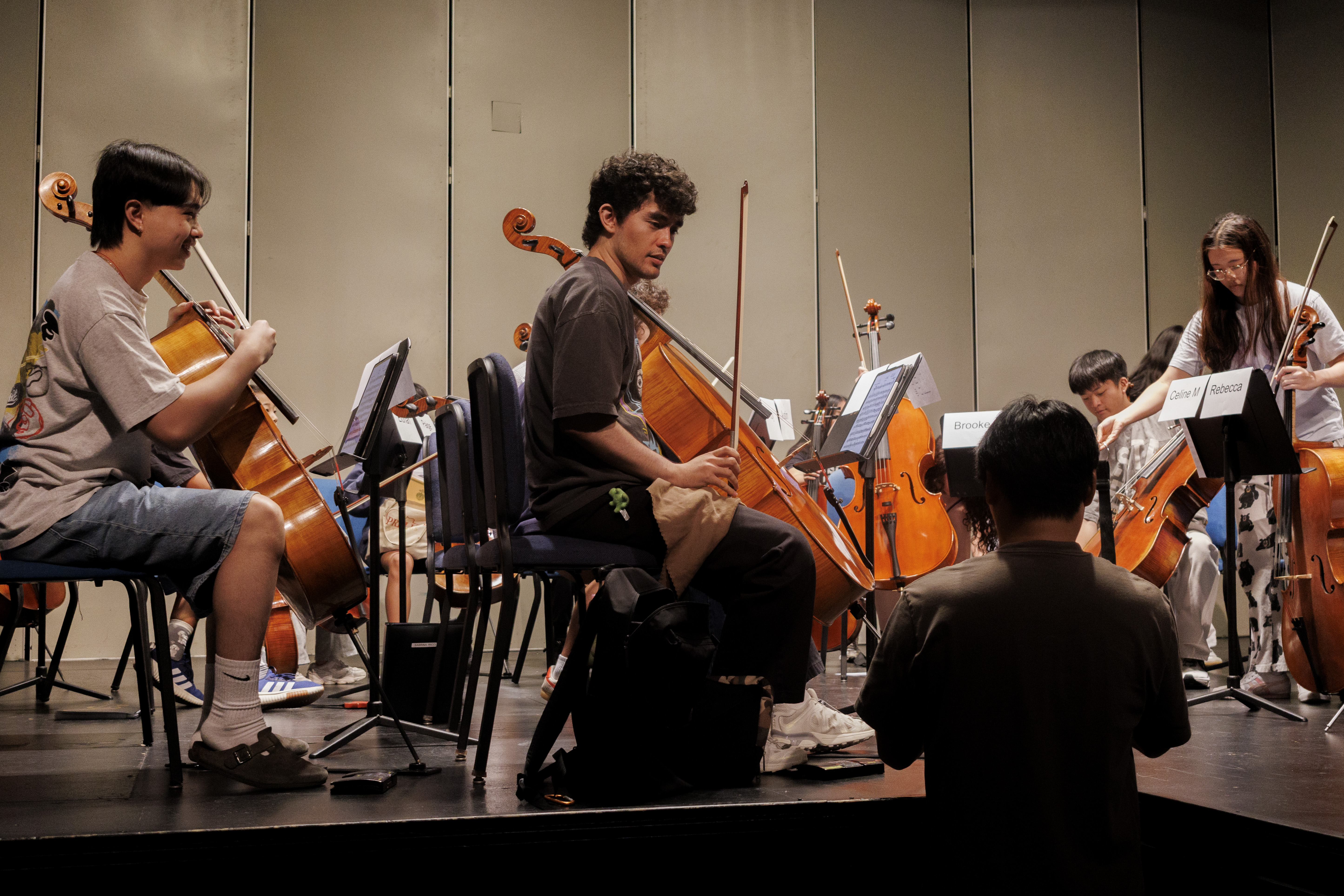 Musicians on stage in the Recital Hall.