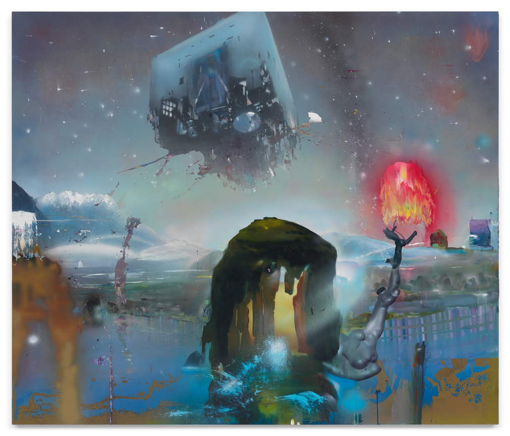 Fantastical abstract landscape.