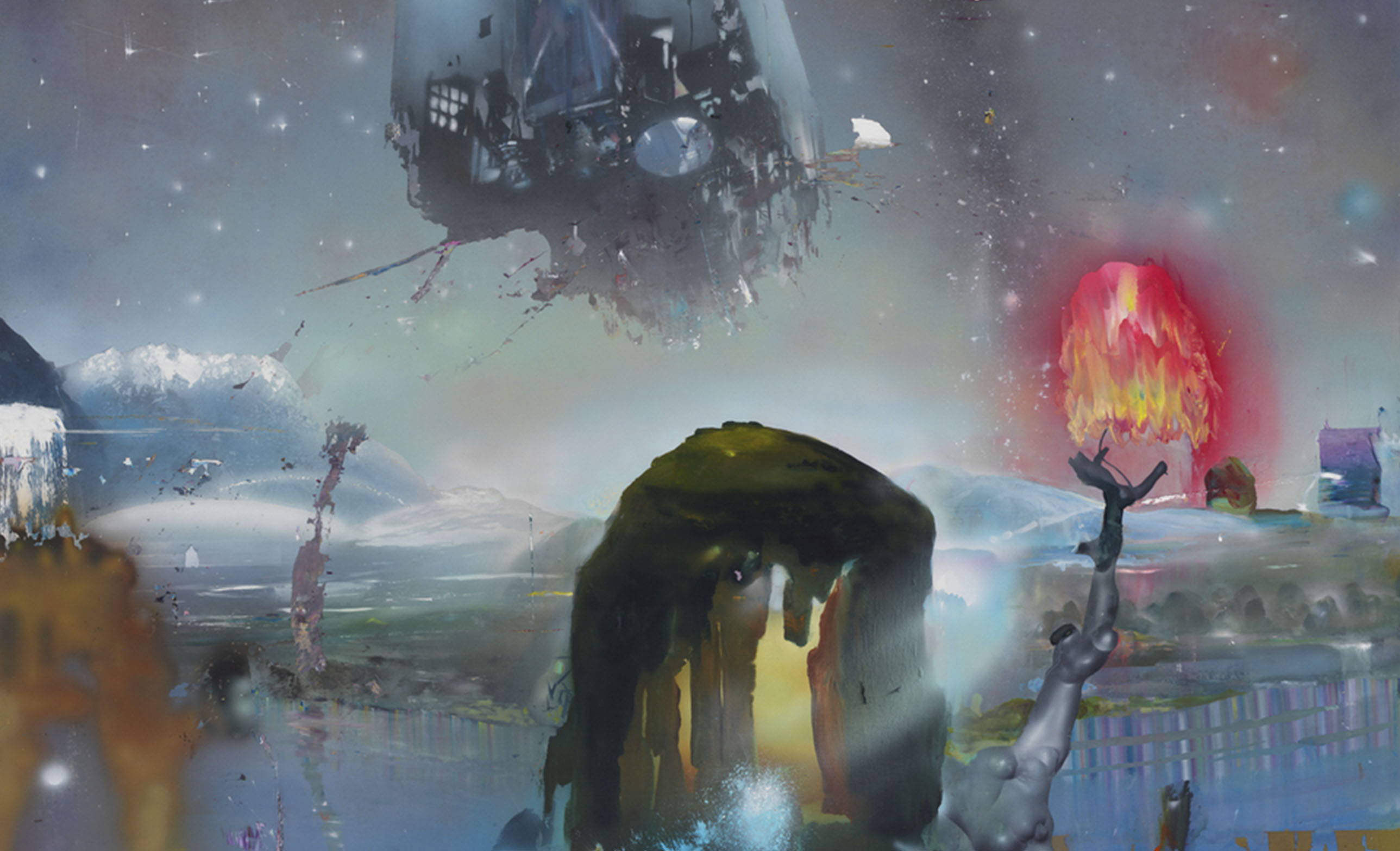 Abstract fantastical landscape