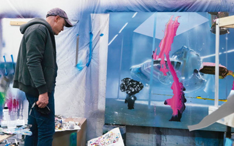 Tom LaDuke in his studio.