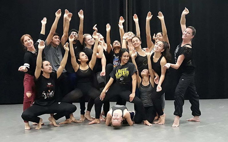 Dance students posing 