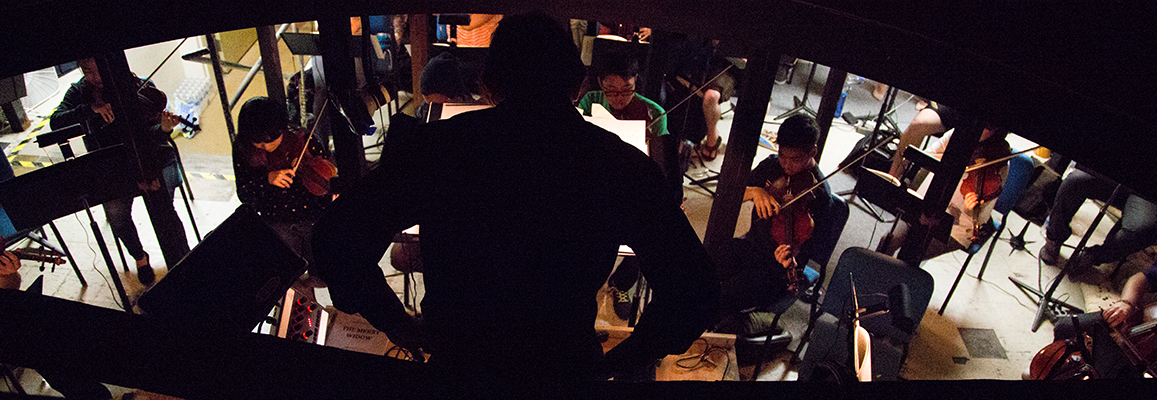 Orchestra pit, "The Merry Widow"