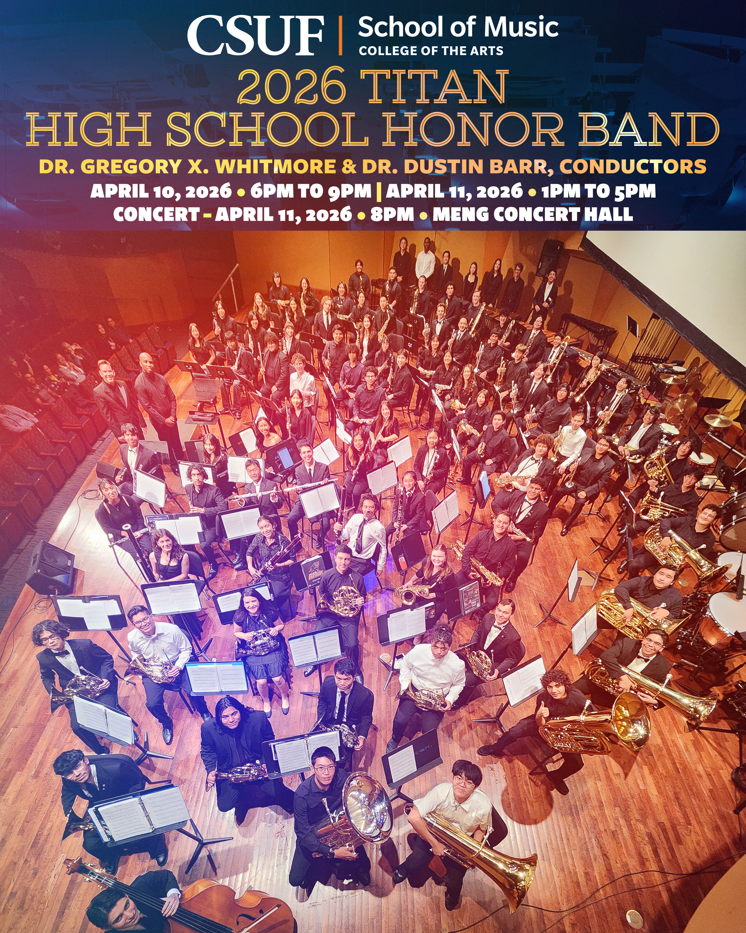 high school honor band flyer