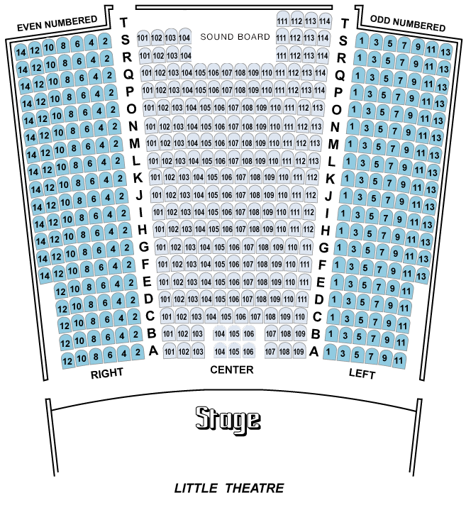 little theatre seating chart