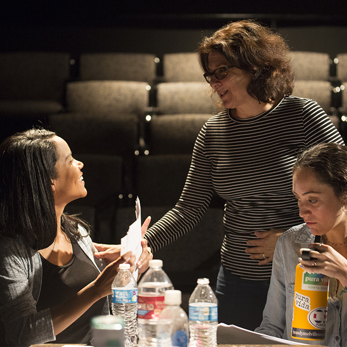 Maria Cominis and Shellie Sterling with student