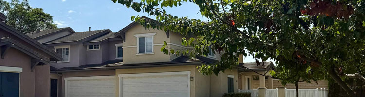 Homes by the street