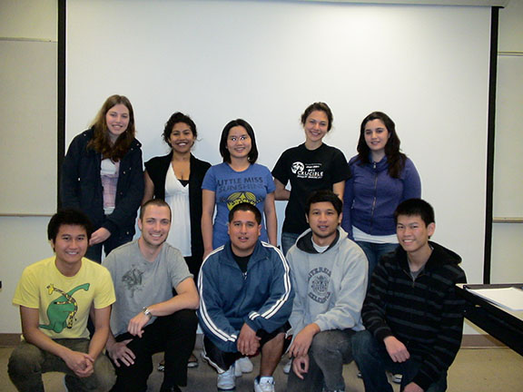RCP Students 2009-2010 From left to right: (standing) Carrie, Denise, Emily, Gabrielle, and Macarena; (sitting) Pierre, Michael, Manuel, Luigi, and Andy. (Not shown: Stephanie G.)