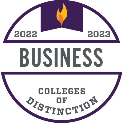 College of Distinction: Business badge