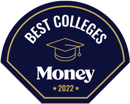 Money Magazine Best College badge