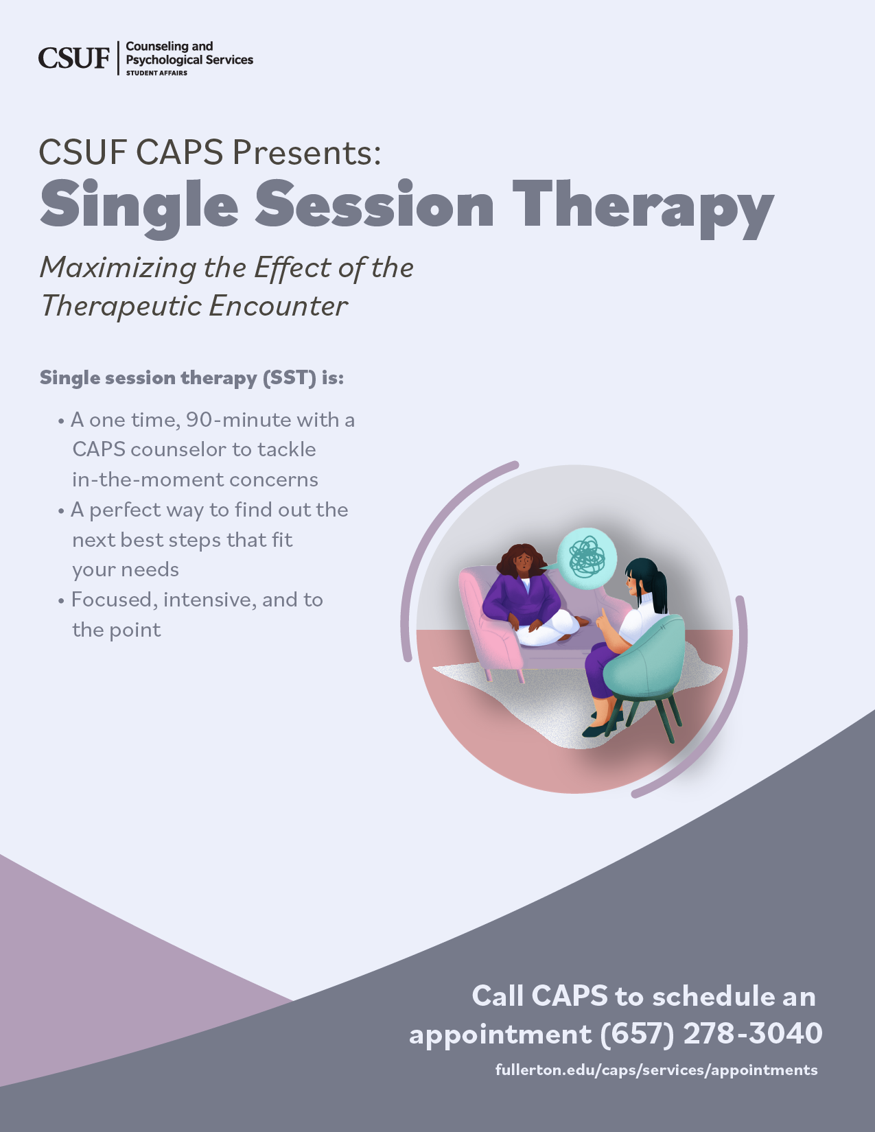 Single Session Therapy Flyer