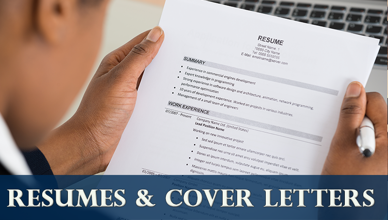 Cover letters for resumes