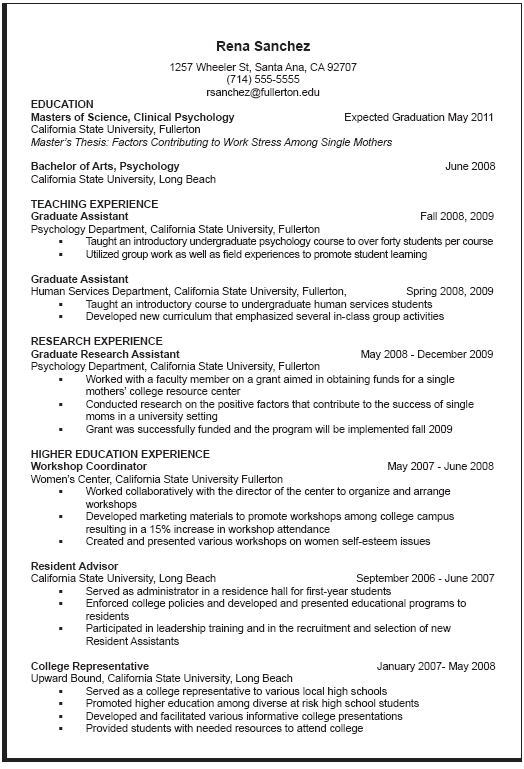 Resume Examples Library