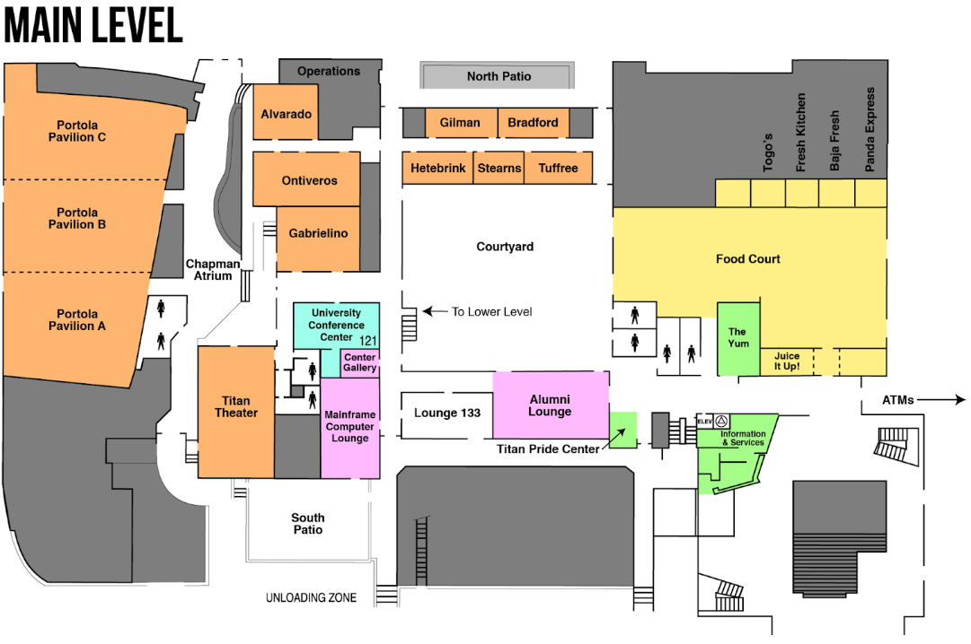 CSUF TSU Map