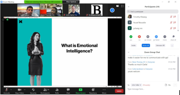Virtual Workshop: Emotional Intelligence Zoom Screenshot 1